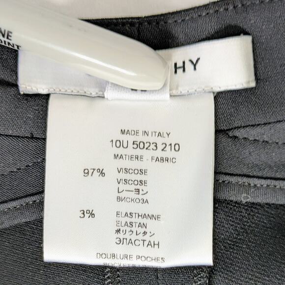 GIVENCHY Dropped Crotch Pants Women's S 38 Black Viscose Pleated Avant Garde - Picture 3 of 10